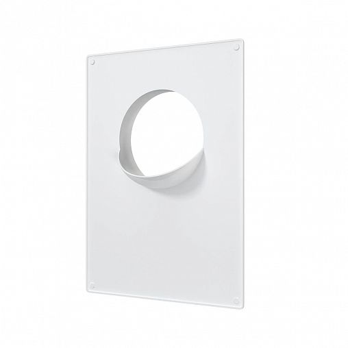 Накладка торцевая Era 110ПТП, пластик, с фланцем d 110 мм, 180 x 250 мм фото