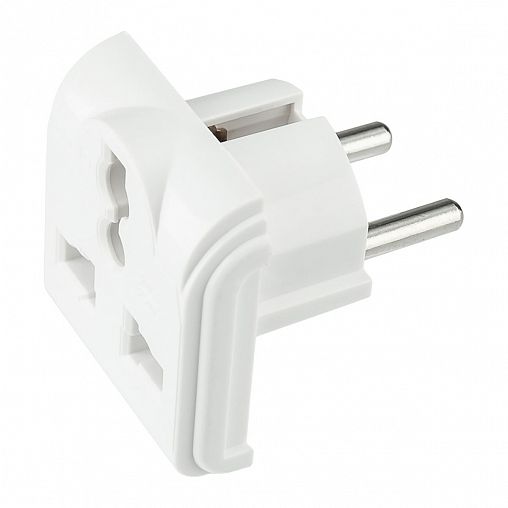 Переходник для розетки Rexant «Квадрат», 10 A, белый фото