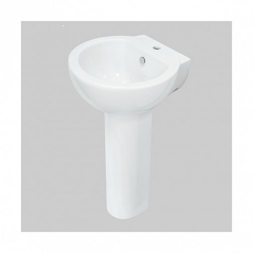 Раковина Sanita Luxe Art 50 ВКС, 49,5 x 46,5 x 26,5 см, белая фото