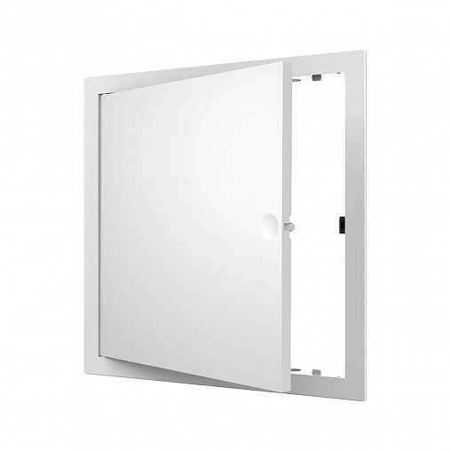 Люк-дверца ревизионная Evecs L2020N, ABS-пластик, нажимная, с фланцем 200 x 200 мм, 224 x 224 мм фото