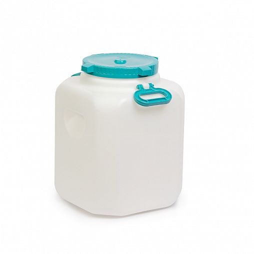 Канистра-бочка пластиковая Альтернатива, с крышкой и навесными ручками, горловина 215 мм, 40 л фото