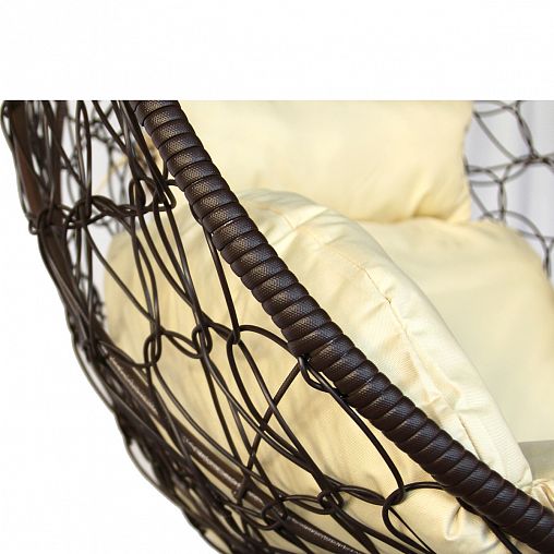 Кресло подвесное Garden story Сфера Лайт, 110 х 124 x 191 см, каркас коричневый фото