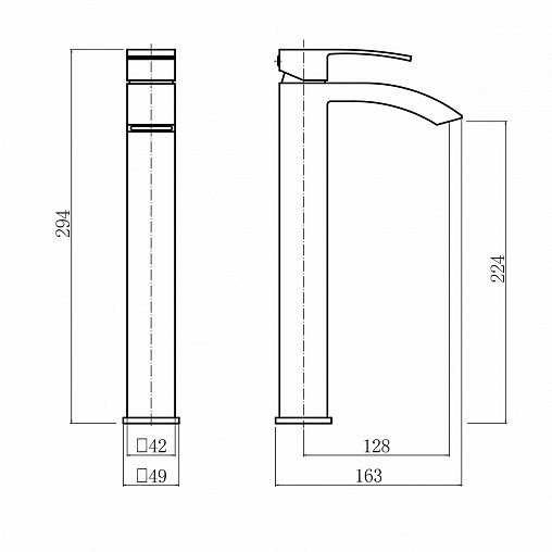 Смеситель для раковины с коротким изливом Fashun A51218-8, белый фото
