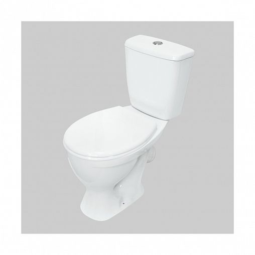 Унитаз напольный ободковый Sanita Эталон Комфорт, 61,5 x 36 x 79 см, белый фото