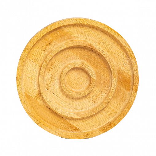 Менажница Olaff Sweet Home, 3 секции, бамбуковая, d 19 см фото