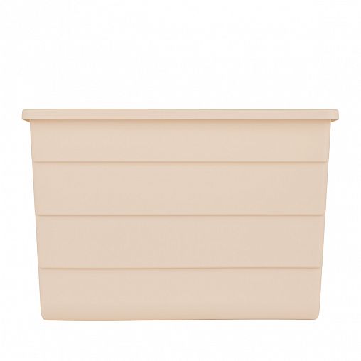 Кашпо Альтернатива Жемчужина, на перила, 29,5 x 28,5 x 20 см, бежевое фото