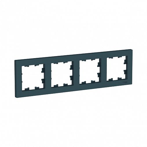 Рамка Systeme (Schneider) Electric Atlasdesign, 4-поста, изумруд фото