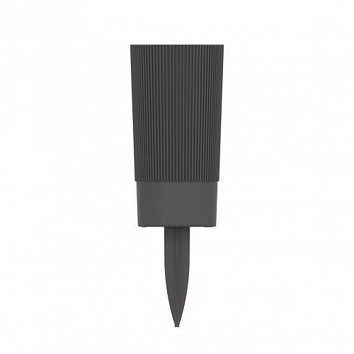 Ваза для цветов под срезку Альтернатива Версаль, с колышком, пластиковая, 20 см, графит фото