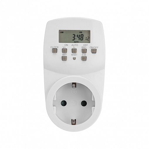 Таймер розеточный электронный Rexant RX-31А, недельный, 1 мин/7 дн, 16 А, IP20, белый фото