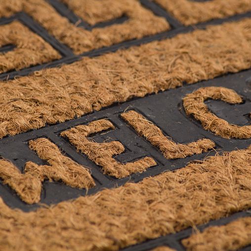 Коврик придверный SunStep Welcome, кокосовый, 40 x 60 см фото