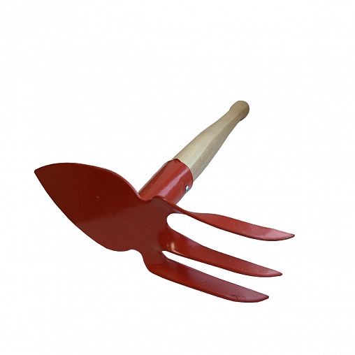 Мотыжка двойная, сердцевидное лезвие, 3 зуба, 380 мм фото