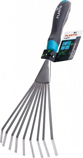 Грабли веерные Plantic by Fiskars Light Optimum, 9 зубьев, 370 мм фото