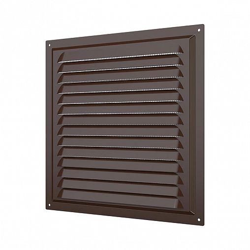 Решетка вентиляционная Era 2525МЭ кор, эмалированная сталь, с сеткой, 250 x 250 мм фото