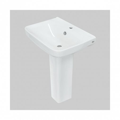 Раковина Sanita Luxe Next 60 ВКС, 61 x 45,4 x 21,4 см, белая фото