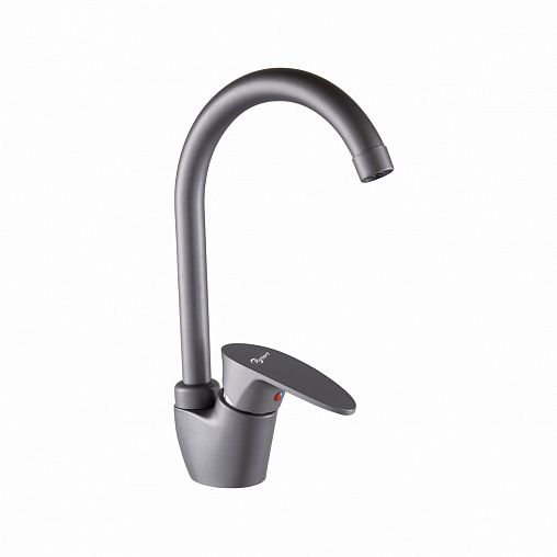 Смеситель для кухни PLStart PL4105-17, хром/графит фото