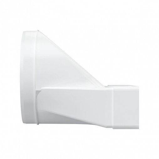 Эксцентриковый соединитель плоского воздуховода с круглым Era, пластик, 60 x 204/d 150 мм фото