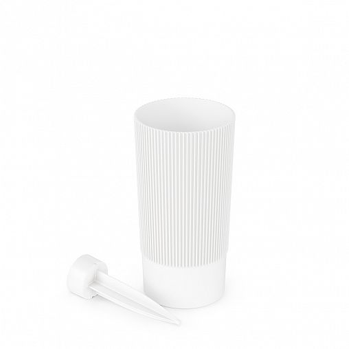 Ваза для цветов под срезку Альтернатива Версаль, с колышком, пластиковая, 20 см фото