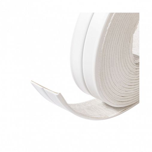 Самоклеящаяся бордюрная лента для ванн Аккурат, 22 мм x 3,35 м, белая фото