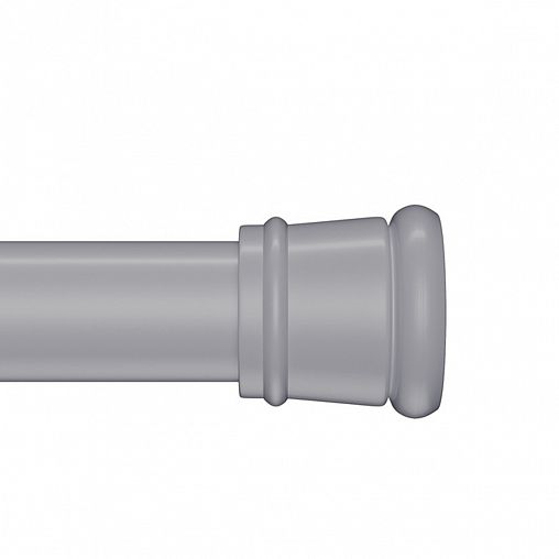 Карниз-штанга для ванной IDDIS, телескопический, алюминиевый, 110 - 200 см, серый фото