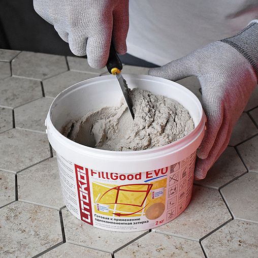 Затирка Litokol Fillgood Evo F.125 Grigio Cemento, 2 кг фото