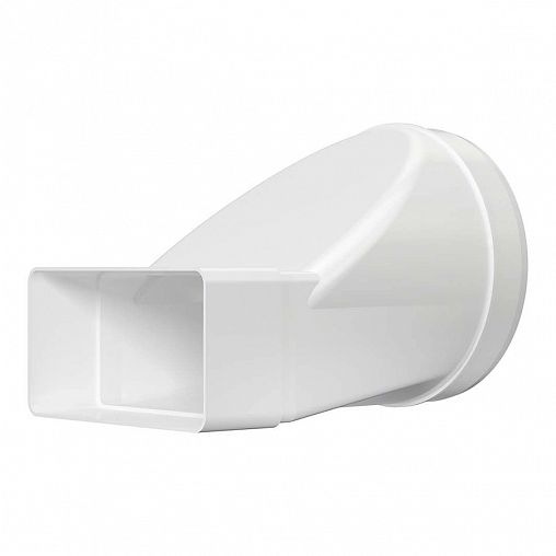 Эксцентриковый соединитель плоского воздуховода с круглым Era 612СП12,5КП, пластик, d 125 мм фото