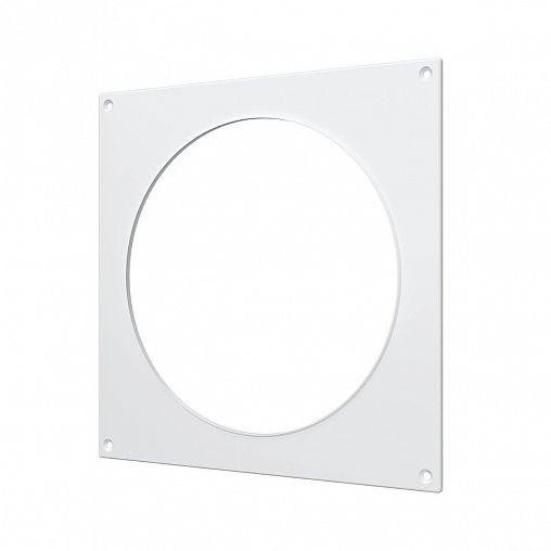 Накладка торцевая Era 16НКП, пластик, с фланцем d 160 мм, 205 x 205 мм фото