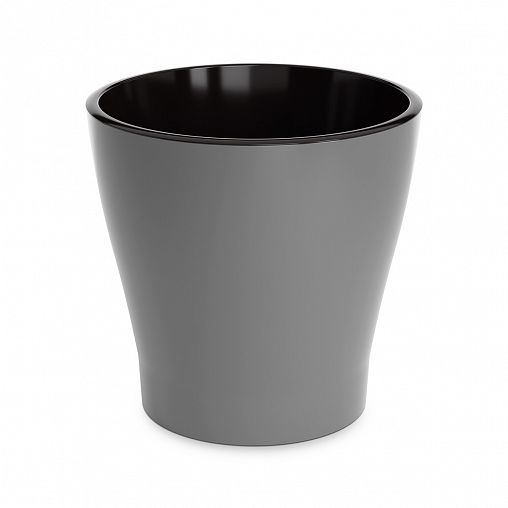 Горшок для цветов Альтернатива Лея, с автополивом, 5 л, серый фото