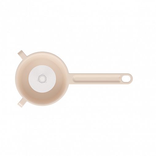 Сито-дуршлаг с воронкой Альтернатива, d 9 cм, бежевое фото