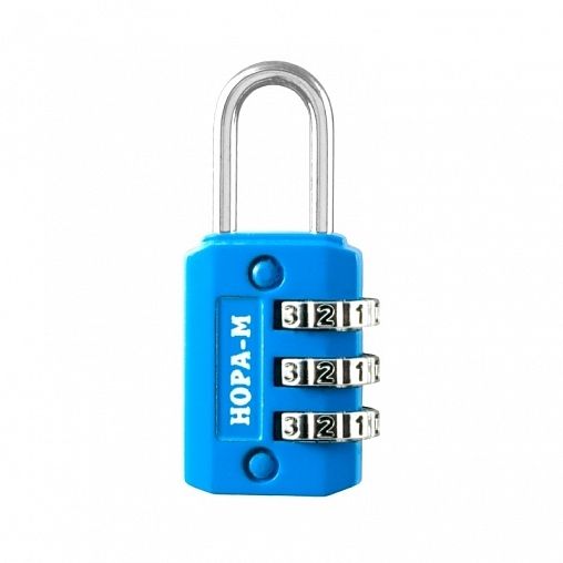 Навесной кодовый замок Нора-М 604, голубой фото