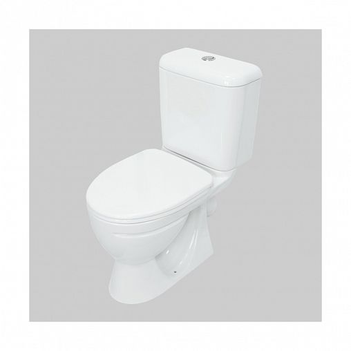 Унитаз напольный ободковый Sanita Стандарт Стандарт, 61 x 38 x 78 см, белый фото