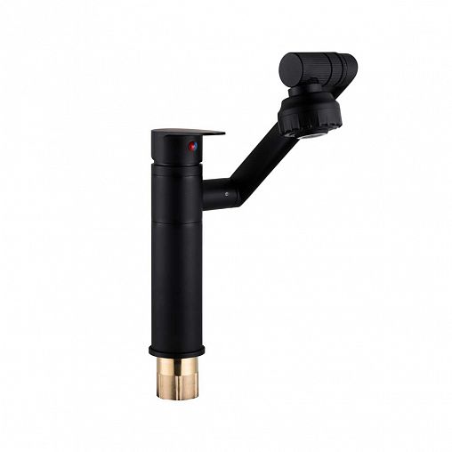 Смеситель для кухни Fashun A4017-7, черный фото