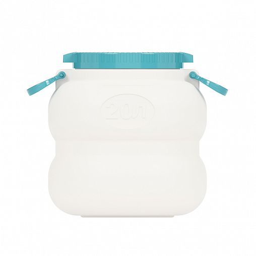 Канистра-бочка пластиковая Альтернатива Байкал, с крышкой и навесными ручками, 20 л фото