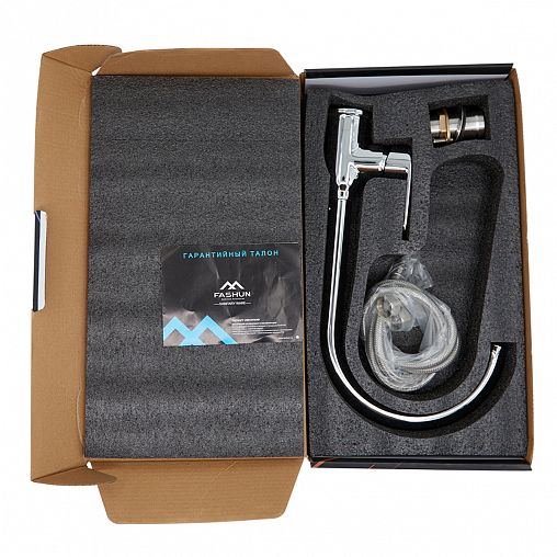 Смеситель для кухни Fashun A4085, хром фото