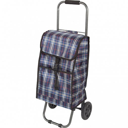 Сумка-тележка хозяйственная Рыжий кот Клетка, 30 кг фото