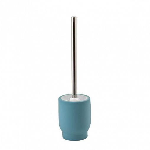 Туалетный набор Аквадекор Unna, ерш с подставкой, керамика/резина, светло-голубой фото
