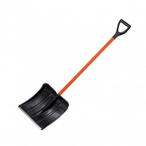 Лопата для уборки снега Cycle Витязь Standart, с металлическим черенком, 380 x 365 мм фото