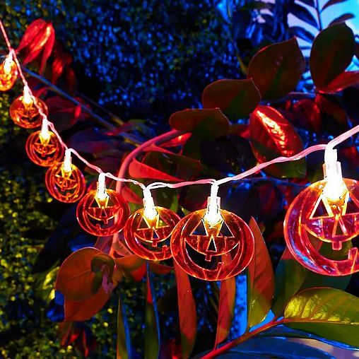 Каскад Lamper Улыбка, LED, 2 режима, на солнечной батарее, 6 м, теплый белый фото