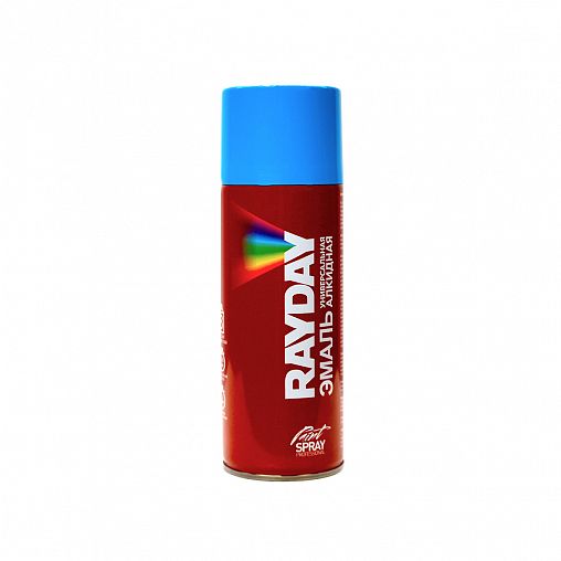 Краска аэрозольная алкидная Rayday RD-036, глянцевая, 520 мл, RAL 5012, голубая фото