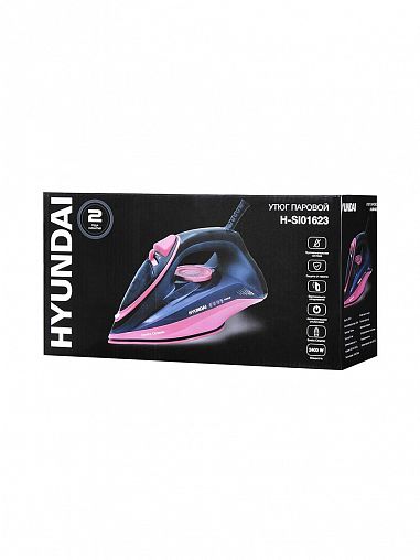 Утюг Hyundai H-SI01623, 2400 Вт, подошва керамическая, черный фото