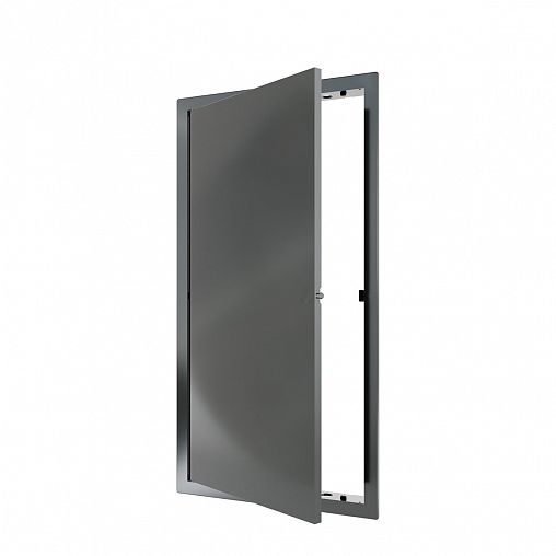 Люк-дверца ревизионная Evecs L2040N gray, нажимная, с фланцем 200 x 400 мм, 223 x 423 мм фото
