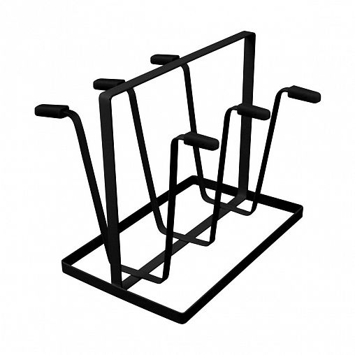 Держатель для бокалов Мультидом Лофт, черный фото