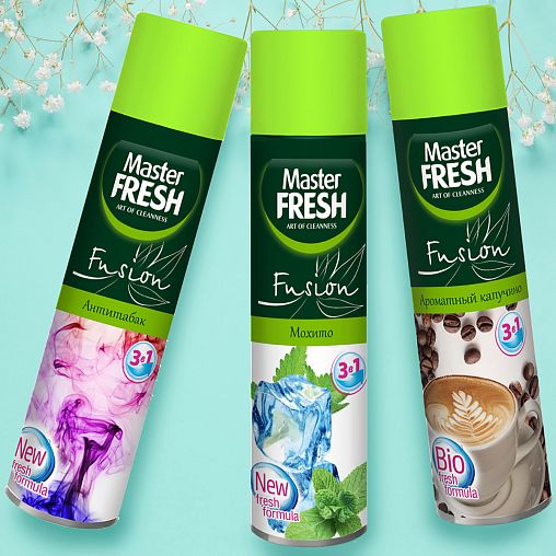 Освежитель воздуха Master Fresh Fusion, Ароматный капучино, 300 мл фото