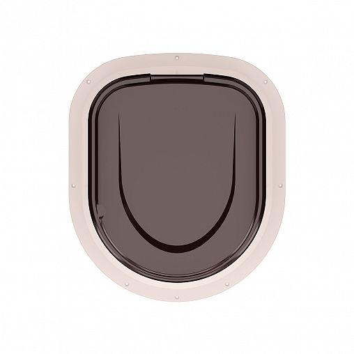 Туалет дачный с крышкой Альтернатива, бежевый фото