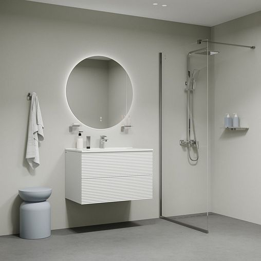 Душевая система с тропическим душем IDDIS Bild, хром фото