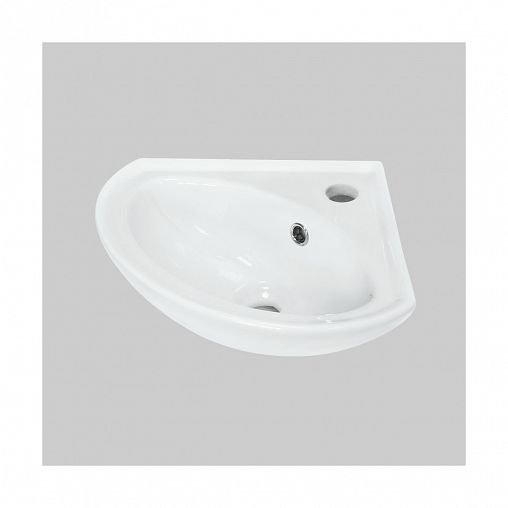Раковина угловая Sanita Веер 23 ВКС, 44 x 40 x 16,5 см, белая фото