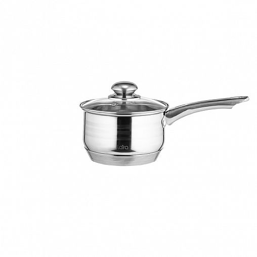 Ковш Lara Sonata, с крышкой, нержавеющая сталь, 2,1 л фото