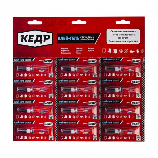 Клей секундный универсальный Кедр, гель, 3 г фото