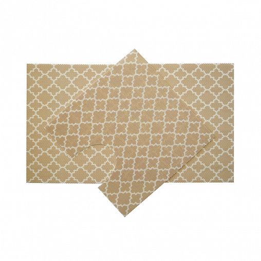 Набор ковриков для ванной и туалета Вилина V25BG, вспененный ПВХ, 50 x 52 + 50 x 85 см, 2 шт фото