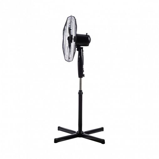 Вентилятор напольный Energy Elegance EN-1624, 45 Вт, пульт ДУ, 3 скорости, черный фото