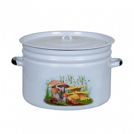 Бак эмалированный СтальЭмаль, 24 л, с декором фото